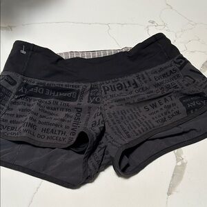 lululemon athletica Speed Up Black Shorts